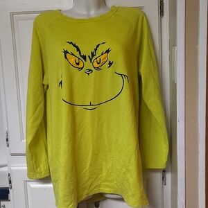 Lime Green Grinch Long Sleeve Shirt